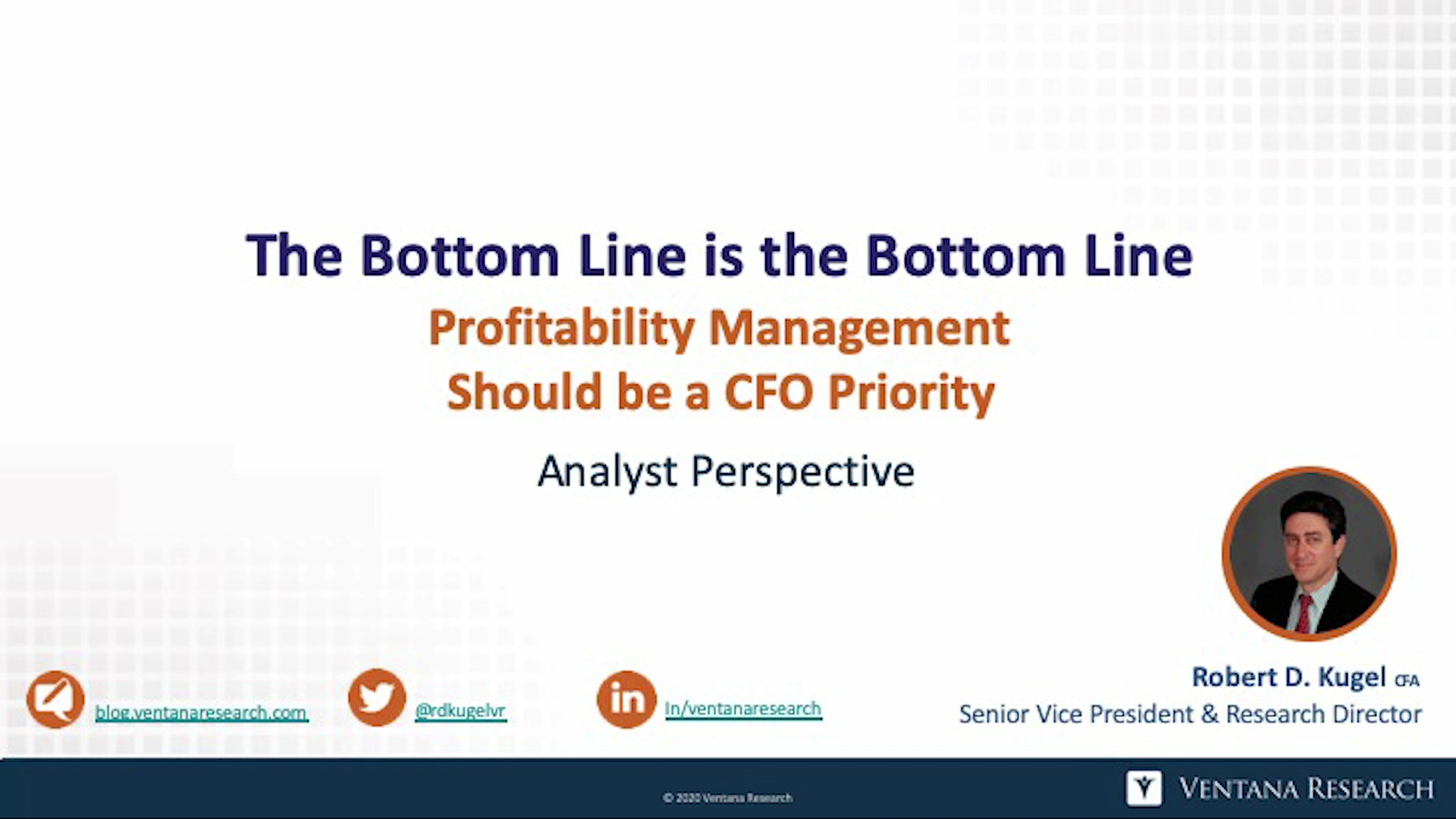 Ventana Research AP The Bottom Line Is the Bottom Line 2020-thumb